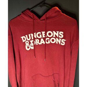 Dungeons & Dragons Hoodie Sweatshirt Mens XL Sweater Red Kangaroo Pocket